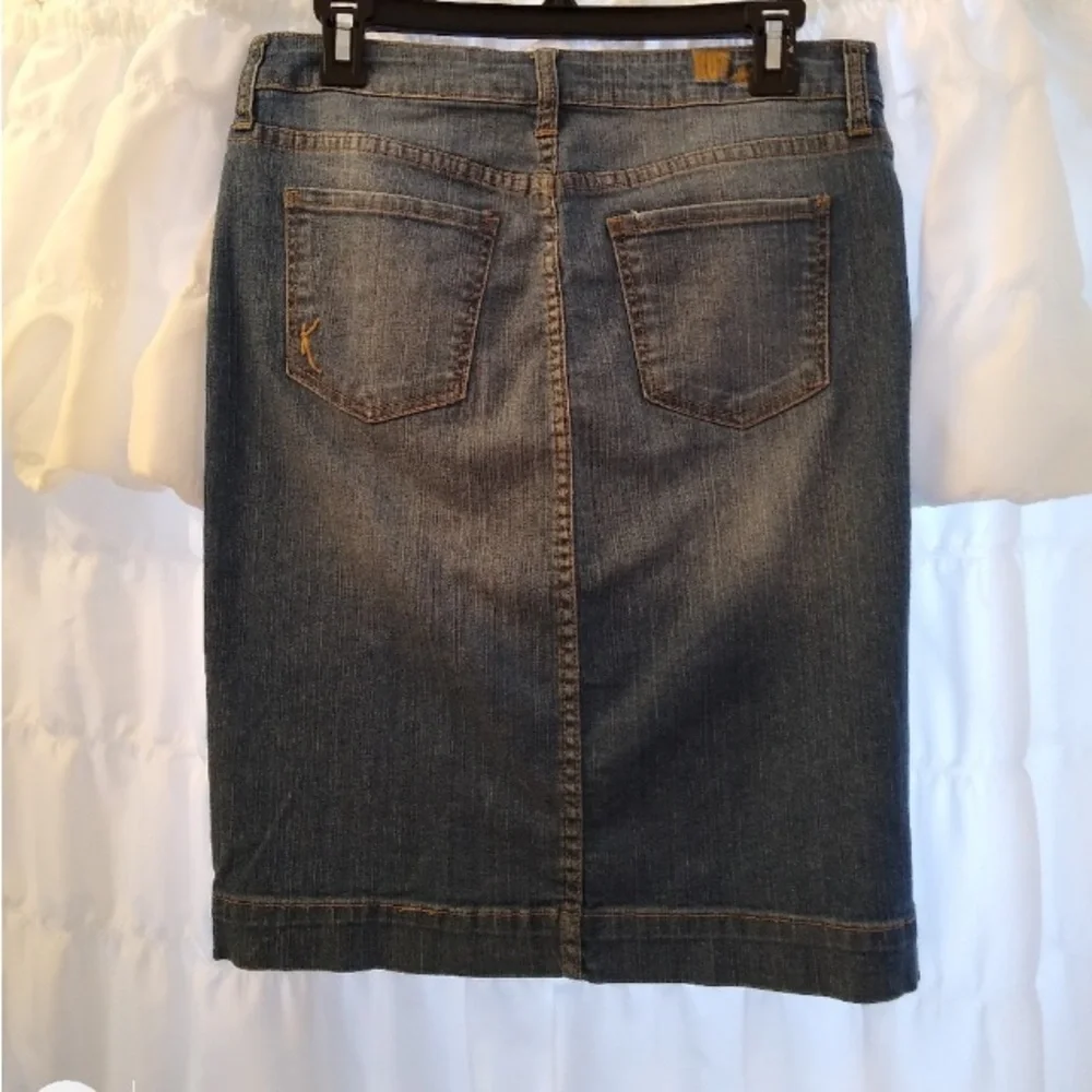 Kut from the Kloth denim stretch pencil skirt Sz 4 / 6 - Picture 6 of 9